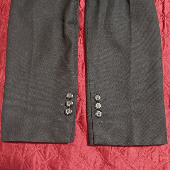 ZARA BLACK TAG by Zara Man Blazer Jacket Black Sz46 Slim Suit Two Button - Picture 12 of 13